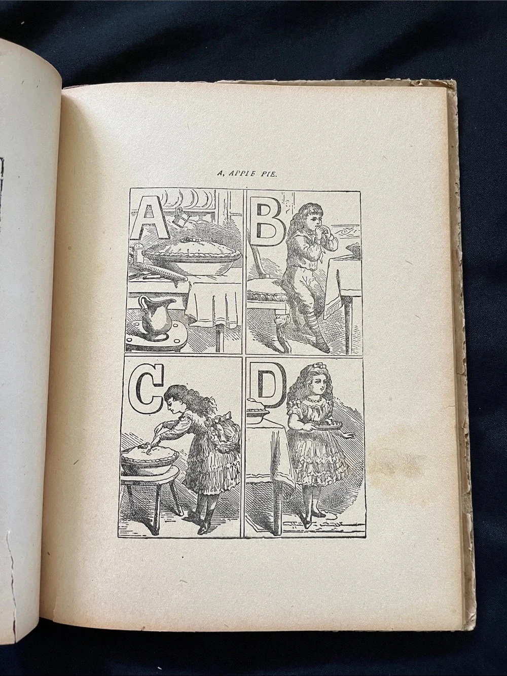 Antique MOTHER GOOSE ABC Book 1918 Inscription MA Donohue &Co Chicago